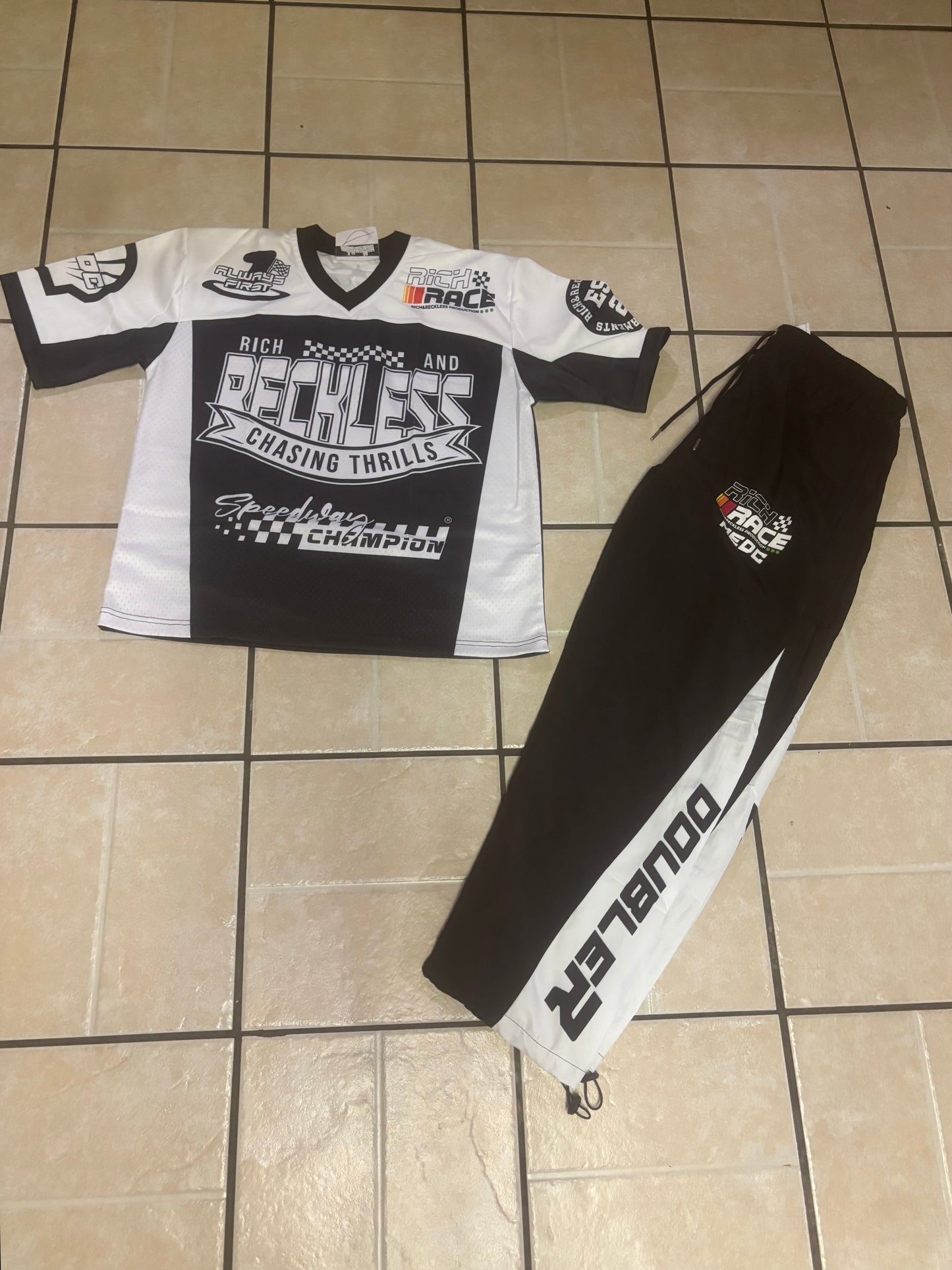 Black & White Racer Jersey