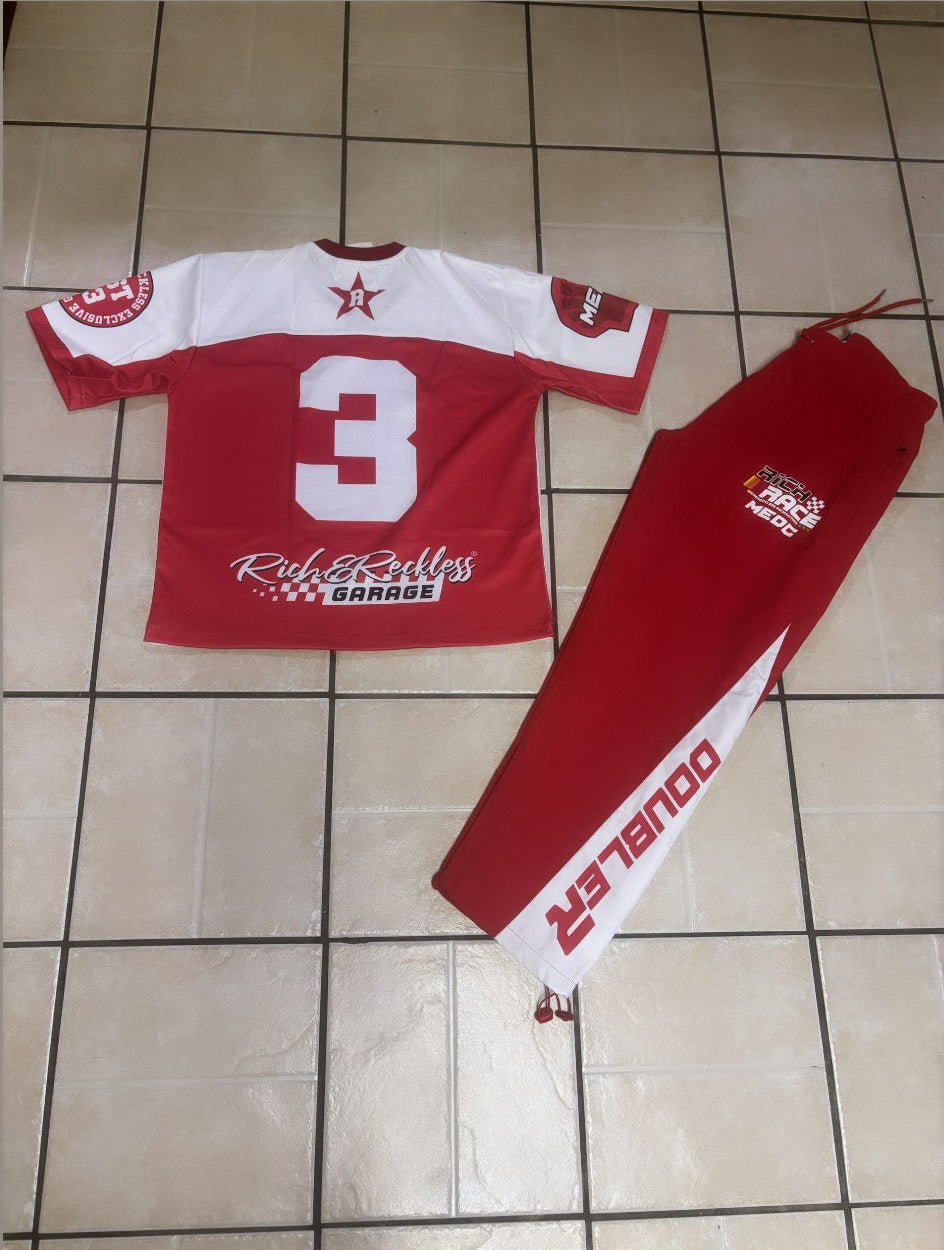 Red & White Racer Jersey