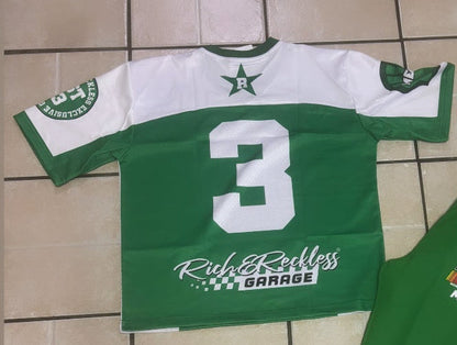 Green & White Racer Jersey