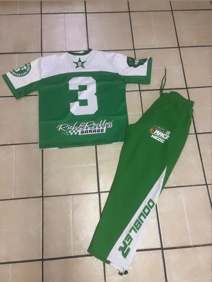 Green & White Racer Jersey