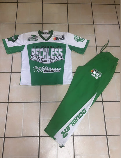 Green & White Racer Jersey
