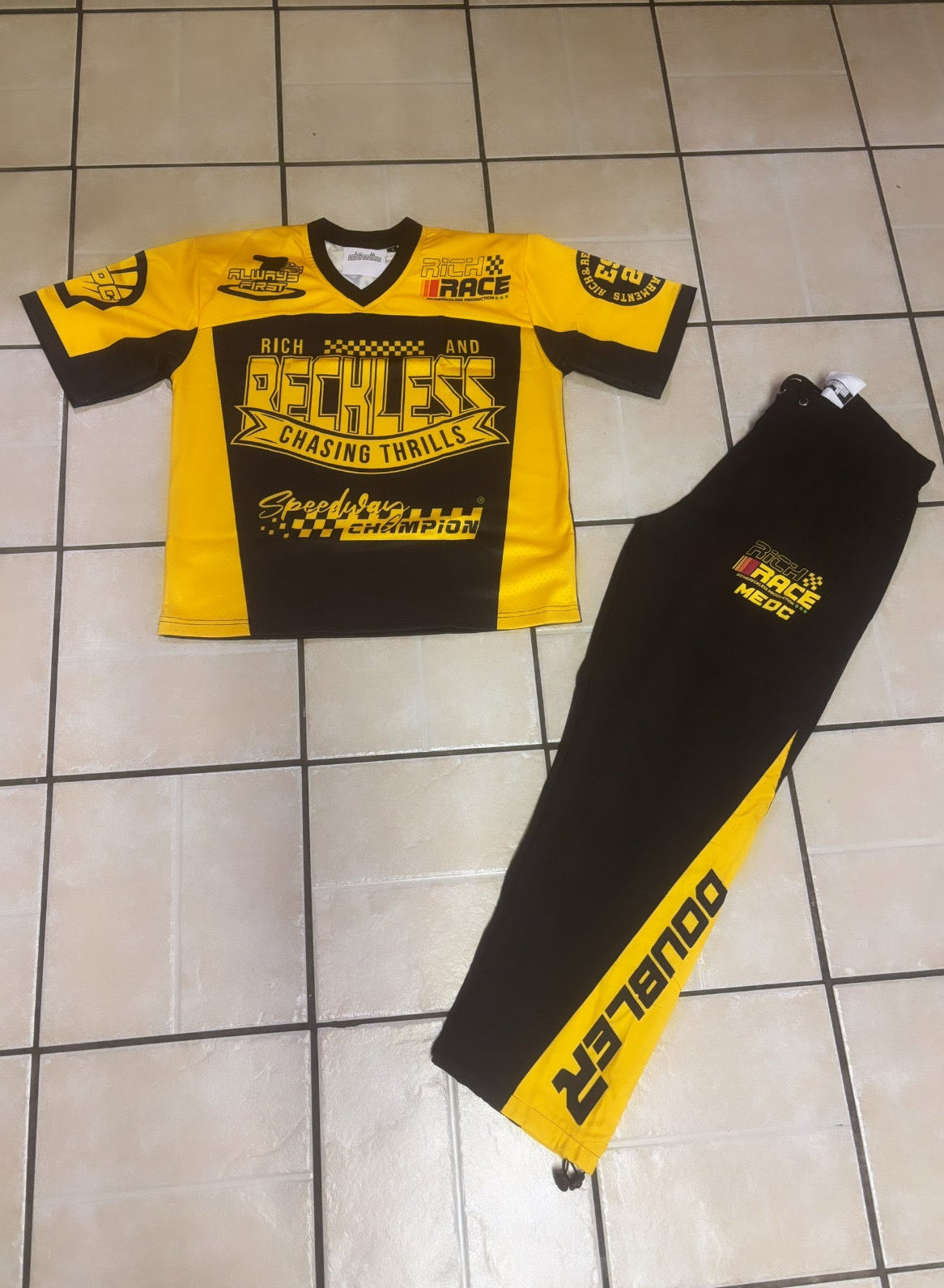 Black & Gold Racer Jersey