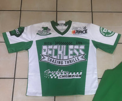 Green & White Racer Jersey